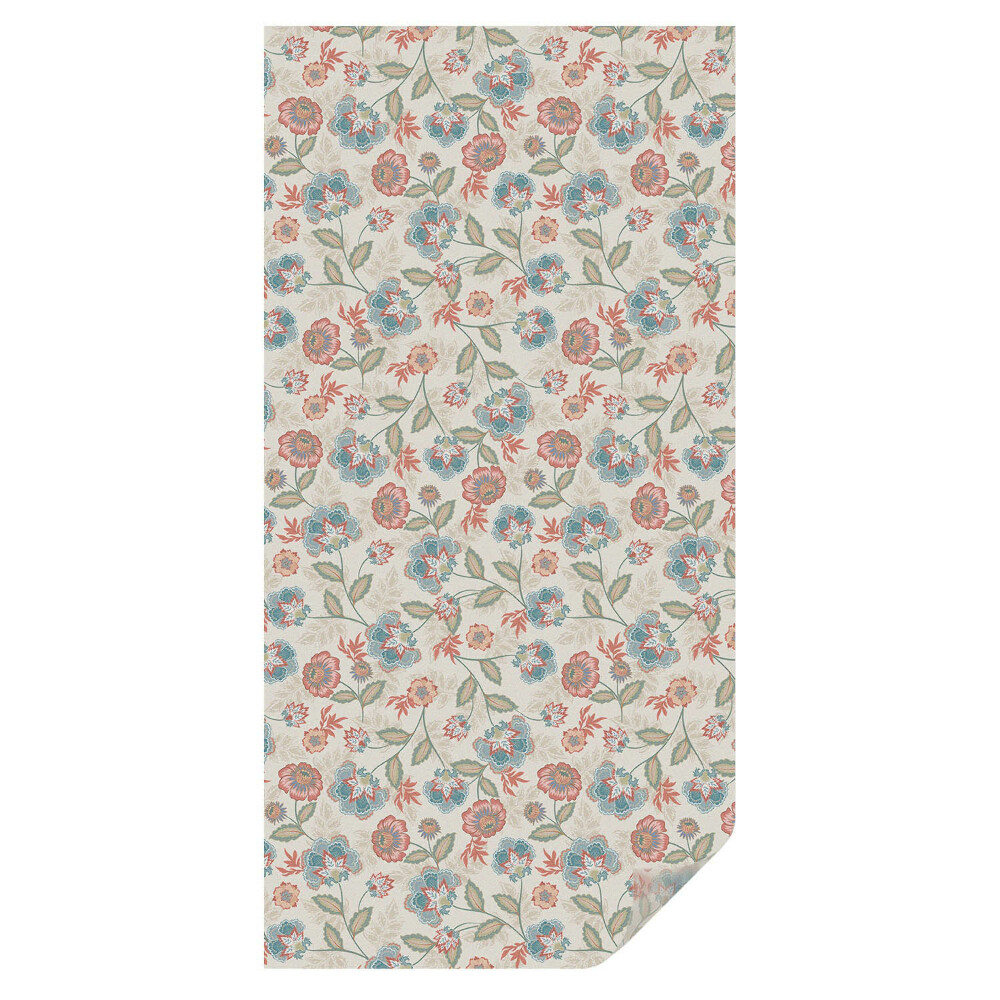 Mleczna folia na okno witraż Kwiatowy wzór