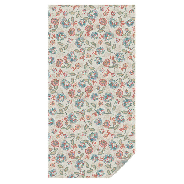 Mleczna folia na okno witraż Kwiatowy wzór