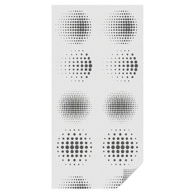 Mleczna folia na okno witraż Kropkowe okręgi