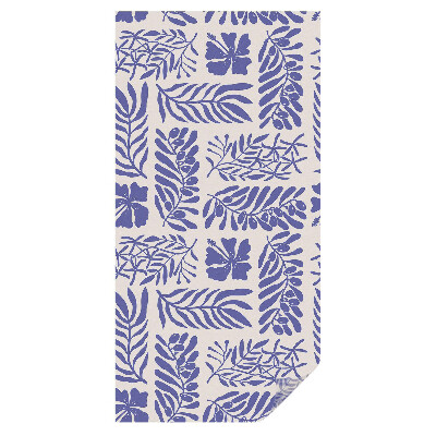 Witraż naklejka na okno Roślinne desenie