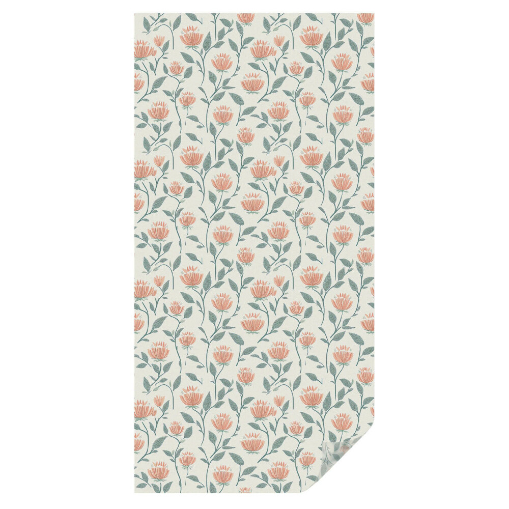 Witraż naklejka na okno Kwiatowy wzór