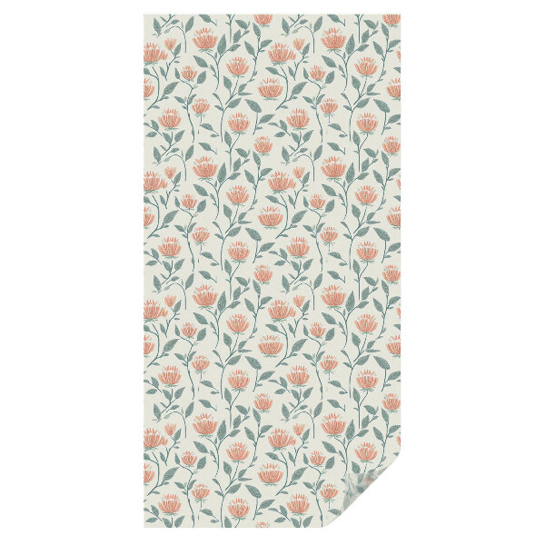 Witraż naklejka na okno Kwiatowy wzór