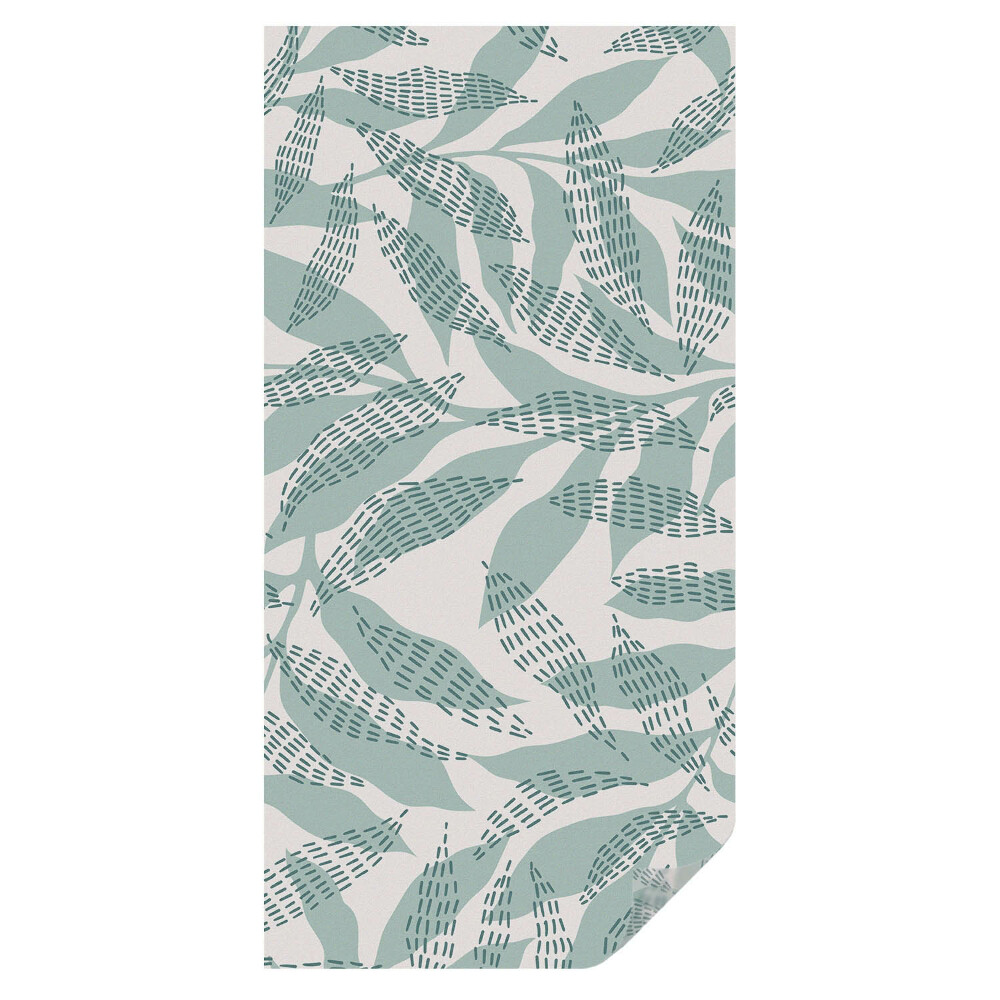 Witraż naklejka na okno Zielone liście