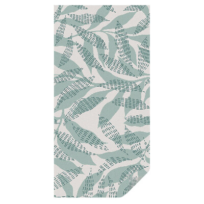 Witraż naklejka na okno Zielone liście