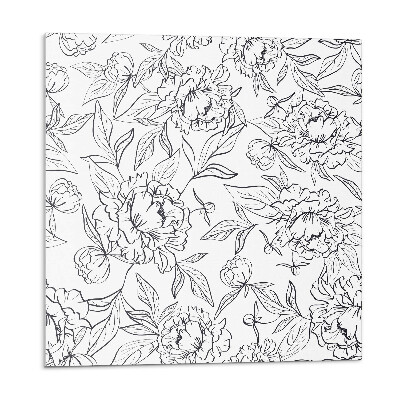 Płytki ścienne Kwiatowy wzór z liśćmi