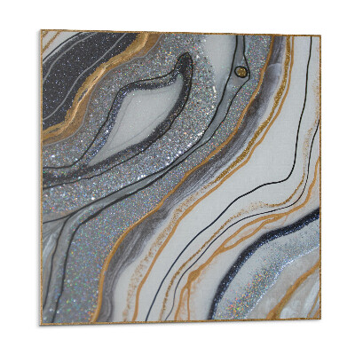 Samoprzylepne płytki Abstrakcyjne fale z blaskiem