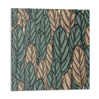 Płytki ścienne Wzór liści na tle