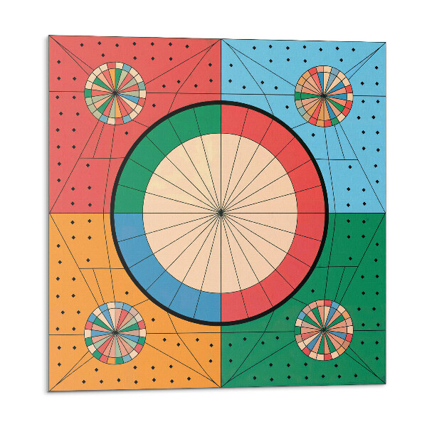 Płytki ścienne Geometryczny wzór z okręgami