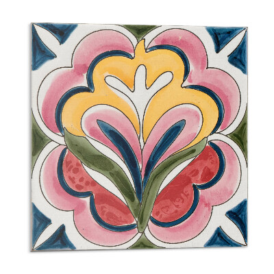 Samoprzylepne płytki Kwiatowy wzór na płytce