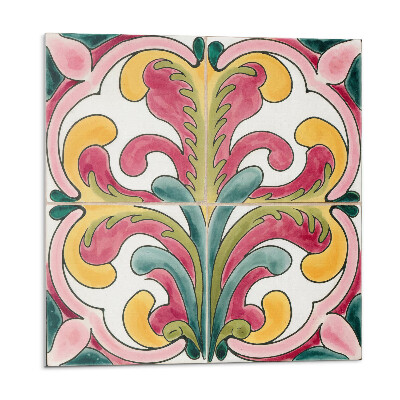 Płytki ścienne Wzór roślinny z falami