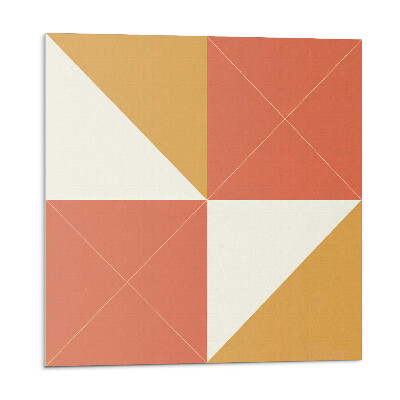 Samoprzylepne płytki Geometria w ciepłych tonach