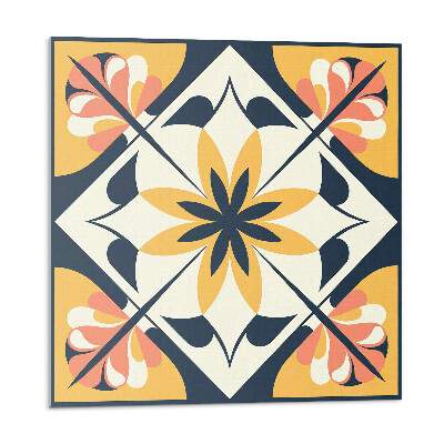 Kafelki samoprzylepne Kwiatowy wzór w rombie