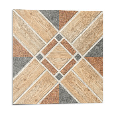 Kafelki samoprzylepne Wzór geometryczny z drewnem