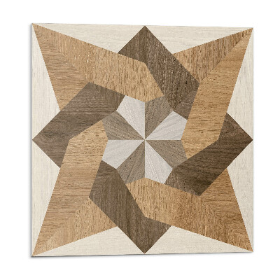 Samoprzylepne płytki Wielokątna mozaika drewna