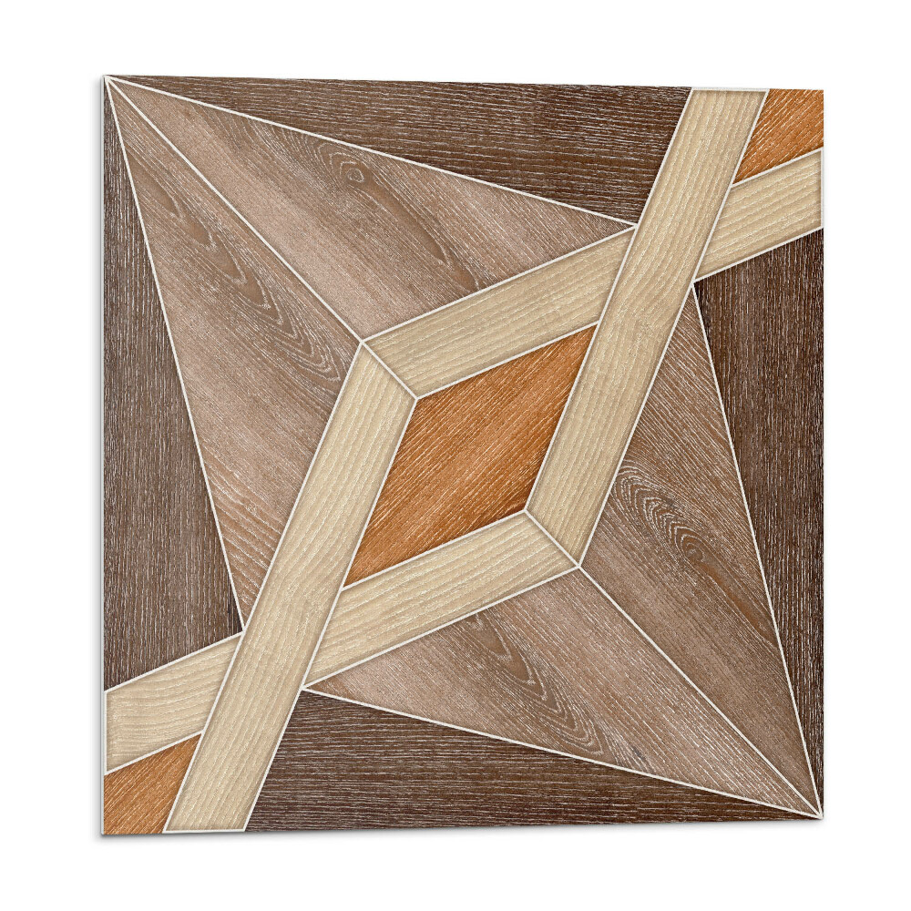 Płytki ścienne Wzór geometryczny z drewna