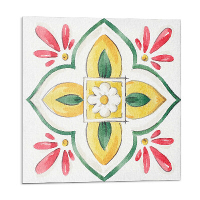 Płytki ścienne Kwiatowy wzór w ramie