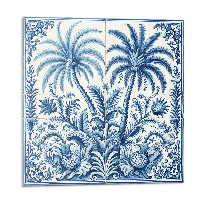 Kafelki samoprzylepne Tropikalny wzór roślinny