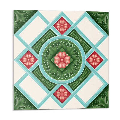 Płytki ścienne Wzór kwiatowy w rombie