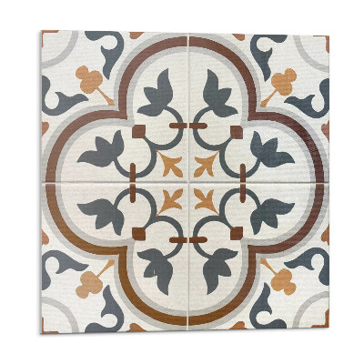 Płytki ścienne Wzór kwiatowy w kratkę