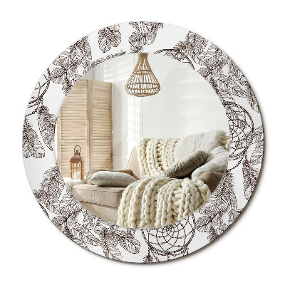 Lustro z nadrukiem okrągłe Łapacz snów