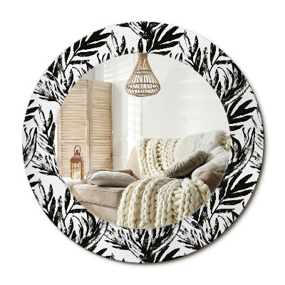 Lustro dekoracyjne okrągłe Monstera