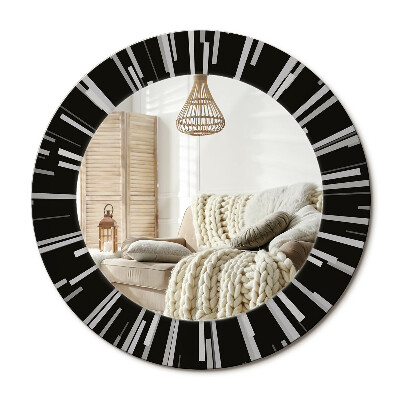 Lustro dekoracyjne okrągłe Promienista kompozycja