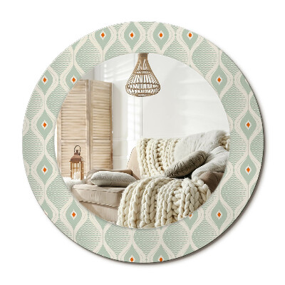 Lustro dekoracyjne okrągłe Klasyczny wzór vintage