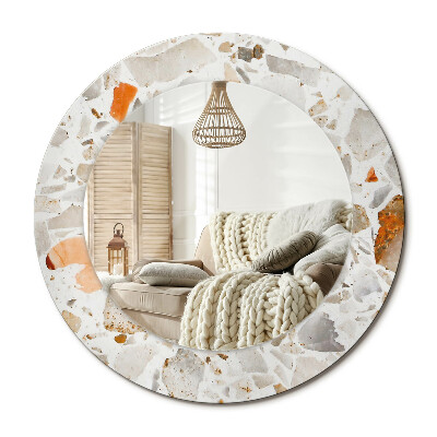 Lustro dekoracyjne okrągłe Styl lastryko