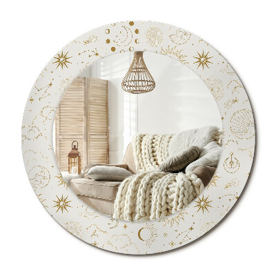 Lustro dekoracyjne okrągłe Mistyczny wzór