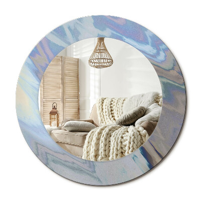 Lustro dekoracyjne okrągłe Abstrakcyjne fale