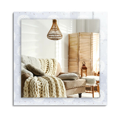 Lustro dekoracyjne prostokątne Dmuchawce kwiaty