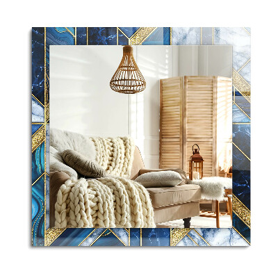 Lustro dekoracyjne prostokątne Abstrakcyjna mozaika geometryczna