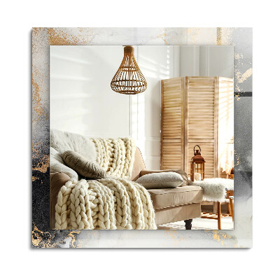 Lustro dekoracyjne prostokątne Abstrakcyjna sztuka nowoczesna