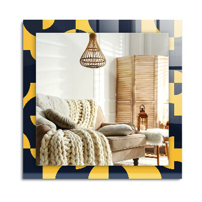 Lustro dekoracyjne prostokątne Abstrakcyjny wzór geometryczny