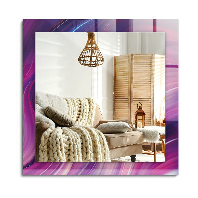 Lustro dekoracyjne prostokątne Abstrakcyjne kolorowe fale