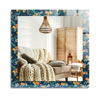 Lustro dekoracyjne prostokątne Kwiaty i owoce