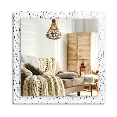 Lustro dekoracyjne prostokątne Kobiece sylwetki szkic