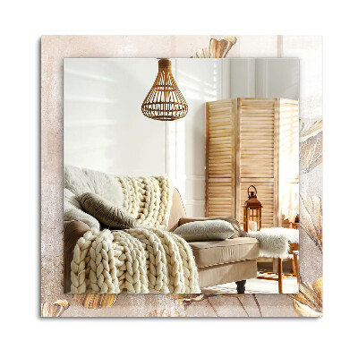 Lustro dekoracyjne prostokątne Kwiaty Vintage