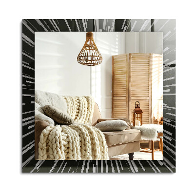 Lustro dekoracyjne prostokątne Efekt prędkości światła