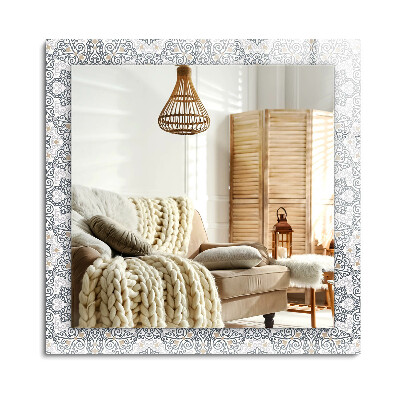 Lustro dekoracyjne prostokątne Wzór w ornamenty