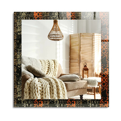 Lustro dekoracyjne prostokątne Wzór etniczny ornament