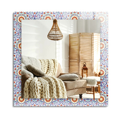 Lustro dekoracyjne prostokątne Mandale