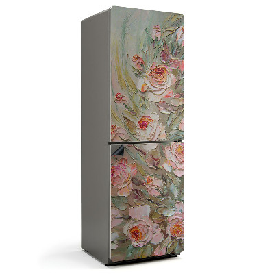 Mata magnetyczna na lodówkę Kwiatowy wzór w malarskim stylu