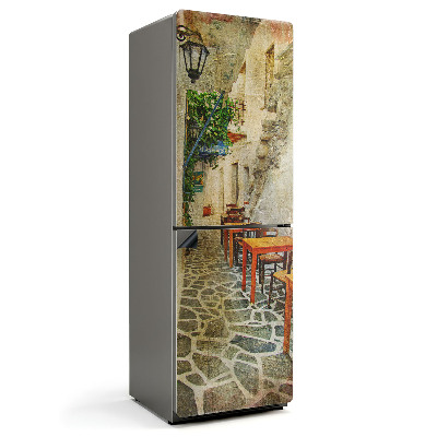 Mata magnetyczna na lodówkę Zaułek pełen stylowych mebli