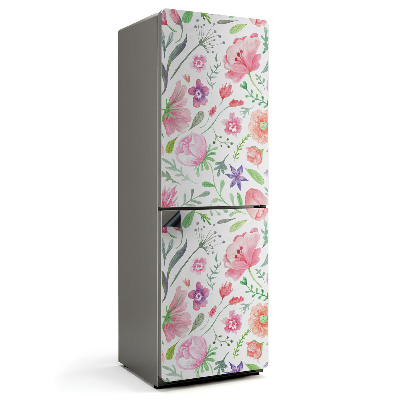 Mata magnetyczna na lodówkę Kwiatowy motyw w akwarelowym stylu