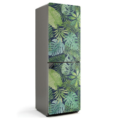 Mata magnetyczna na lodówkę Tropikalny wzór zielonych liści