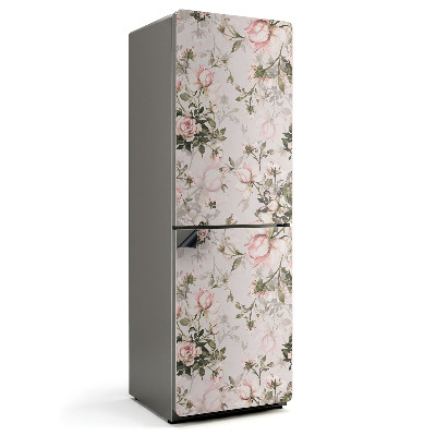 Mata magnetyczna na lodówkę Kwiatowy motyw z różami