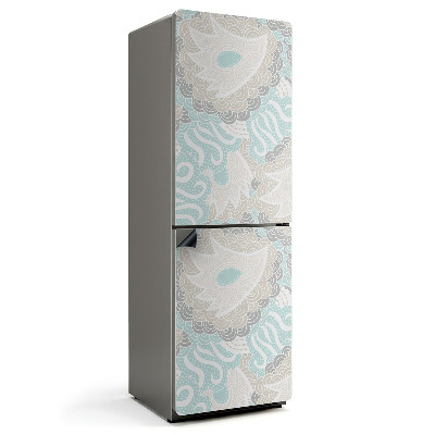 Mata magnetyczna na lodówkę Wzór roślinny w abstrakcyjnej odsłonie