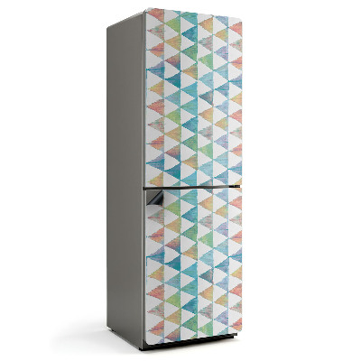 Mata magnetyczna na lodówkę Motyw trójkątowych kształtów