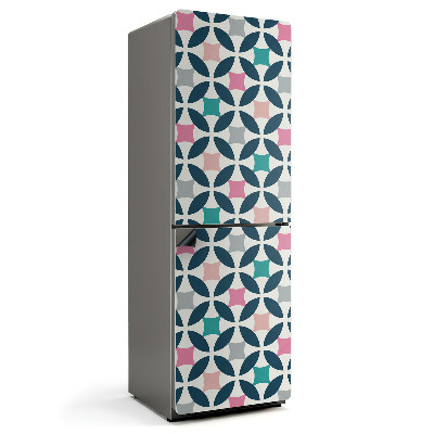 Mata magnetyczna na lodówkę Okrągły motyw w geometrycznym stylu